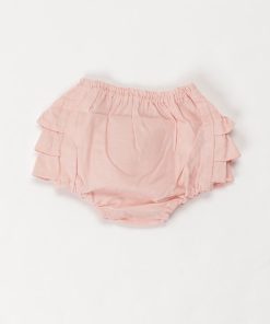 mimi poupons ベビー フリルパンツピーチオレンジ