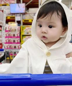 接触冷感ケープ ベビー服 ベビー 無地 紫外線カット 熊耳帽子 ベビーケープ ベビーポンチョ メッシュ UPF50  ベビーカー用ポンチョ フード付き