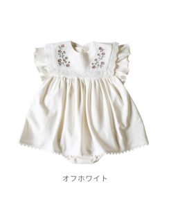 mocmof モクモフ おめかし刺衿＋ロンパースセット | ベビー服 子供服 2025 春夏 新作 ハレの日 コーデ