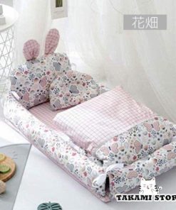 ベビー布団 ベビーベッドうさ耳 王冠 布団セット ベッドガード クーファン 枕付き キュート プレゼント ギフト 可愛い 出産お祝い