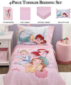 ディズニープリンセス ディズニー プリンセス オールウェイズ 子供 寝具 4点 セット トドラーベッディング 子ども用 ベッドカバー 掛布団 シーツ 枕カバー